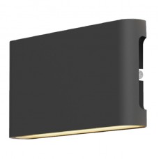 Φωτιστικό Επίτοιχο Απλίκα LED 14W 230V 700lm CCT Polycarbonate Ανθρακί IP65 Niskey